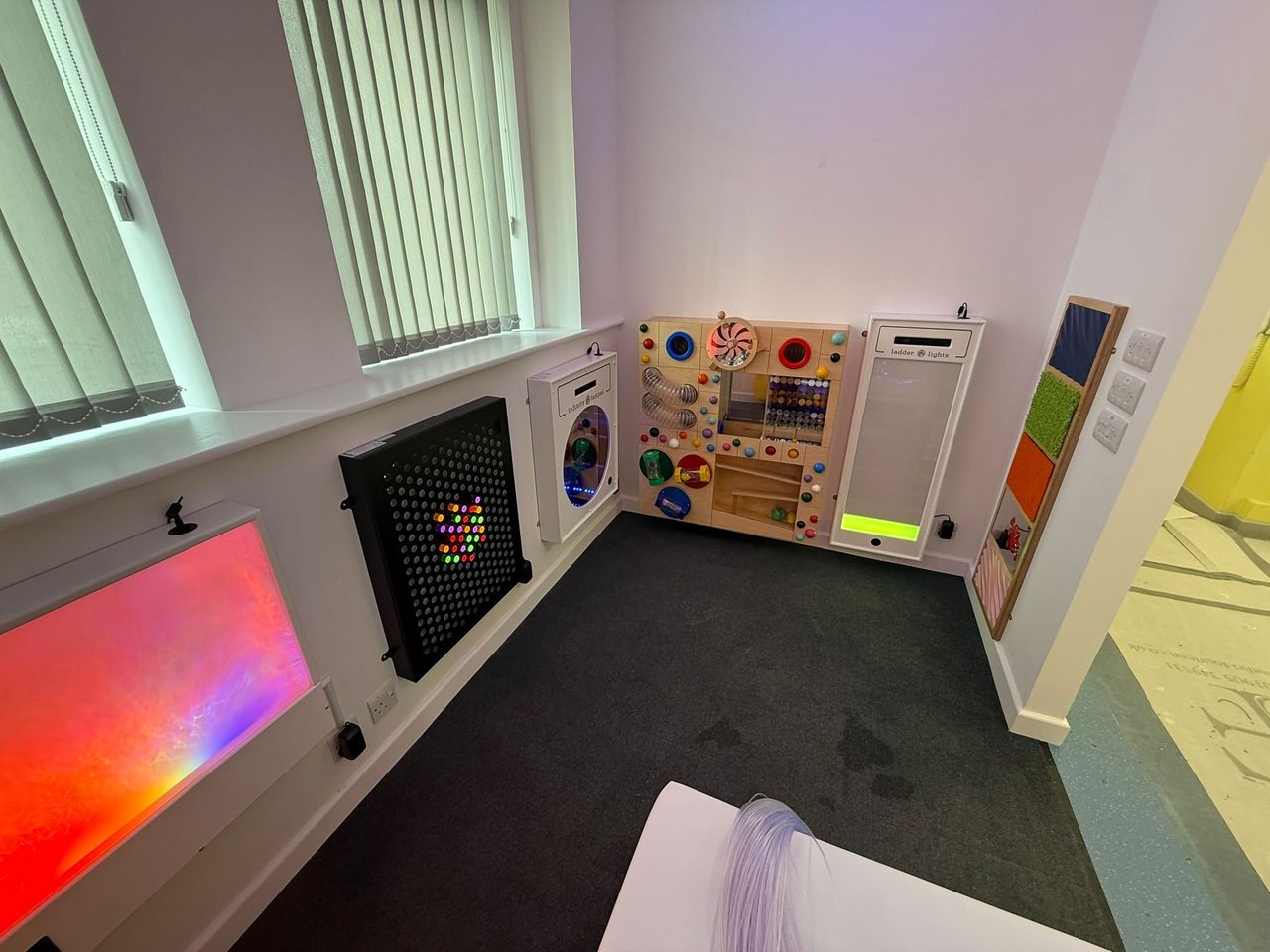 Finished Sensory Room with interactive panels