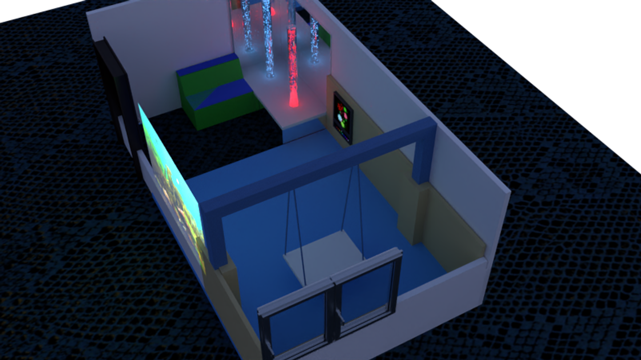 3D Sensory Room Design with a Swing