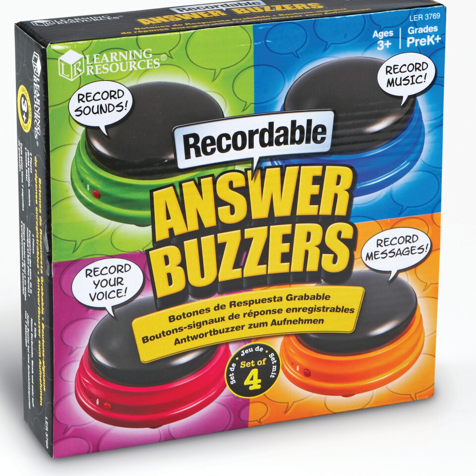 Recordable Answer Buzzers - Set of 4