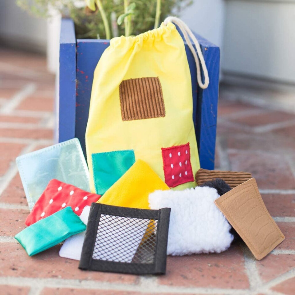 Tactile Play Bag - 20 Soft Squares - Tactile Development