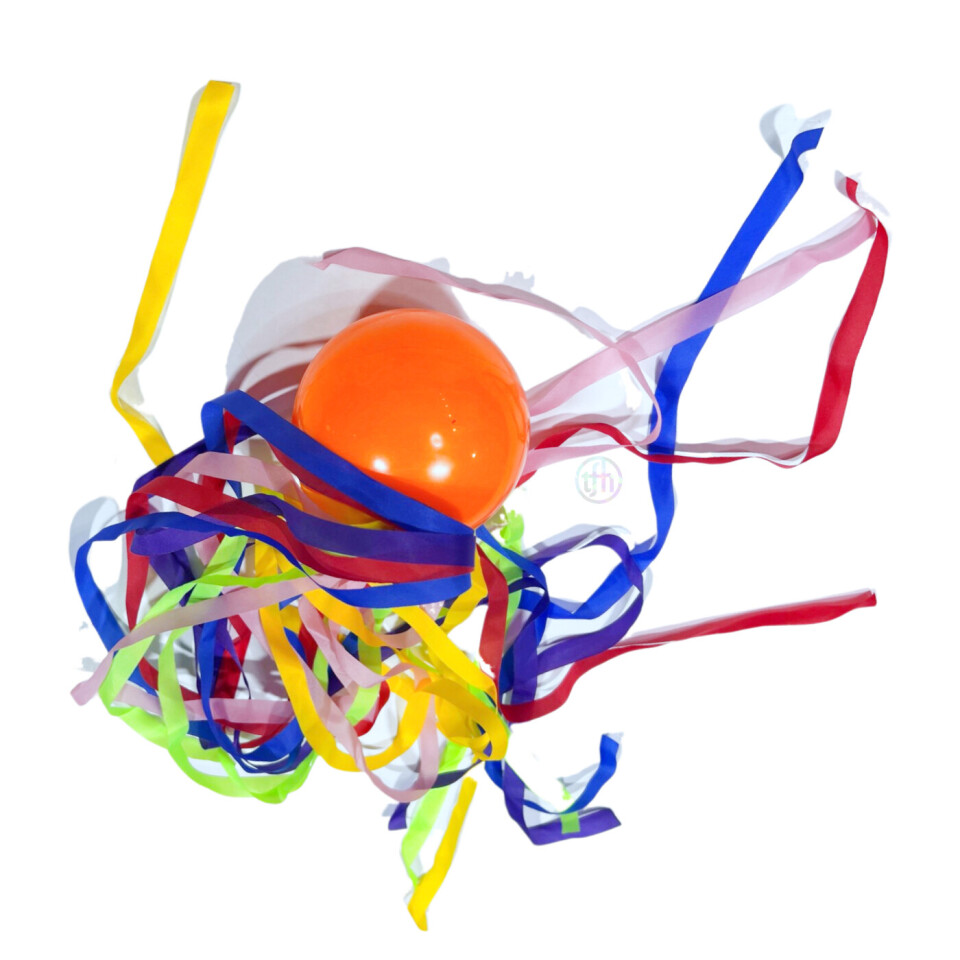Rainbow Ribbon Comet Ball 