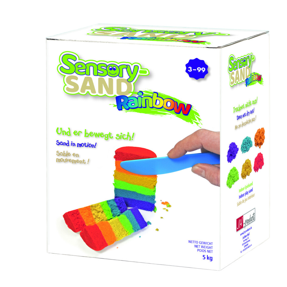 Sensory Sand 5kg - Regnbågsfärgad