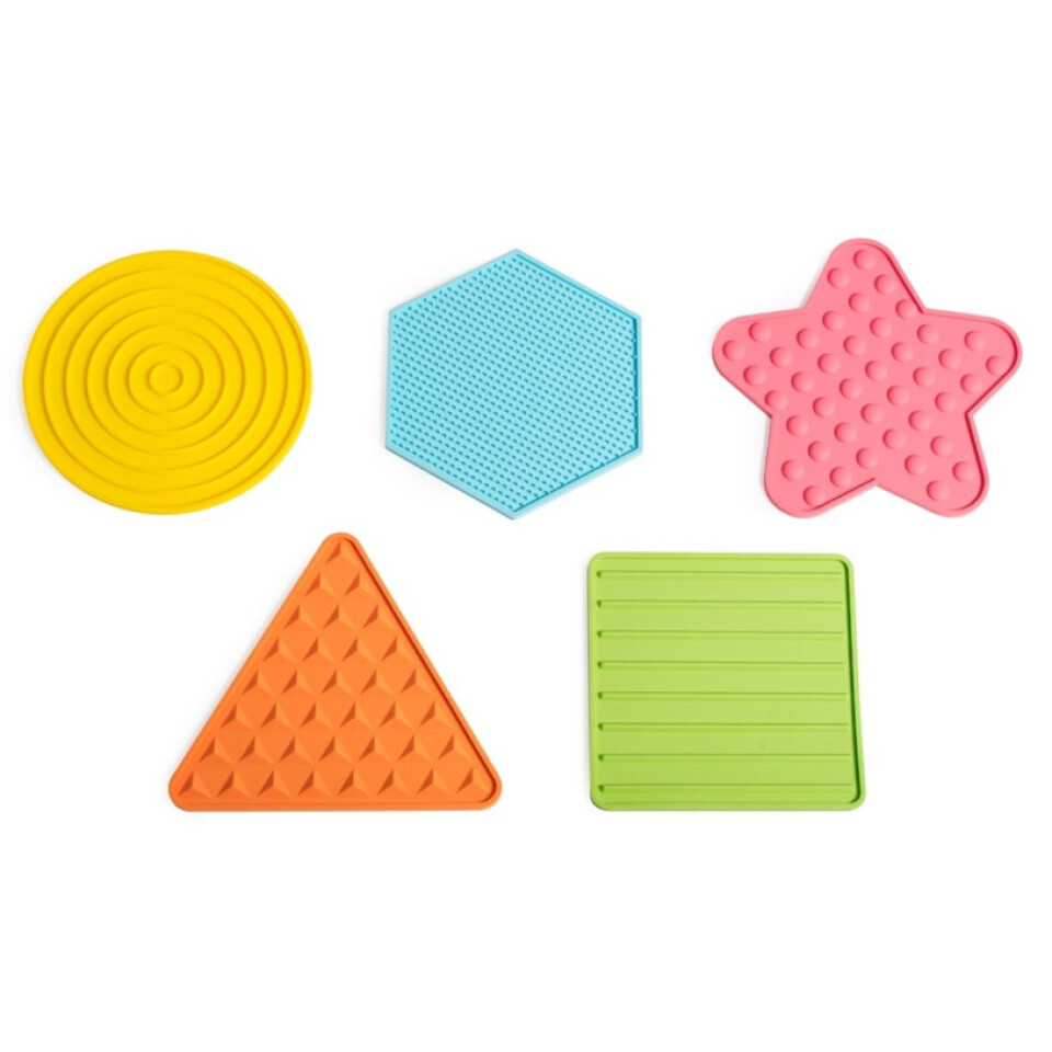 Sensoriska Taktila mattor - 5-pack