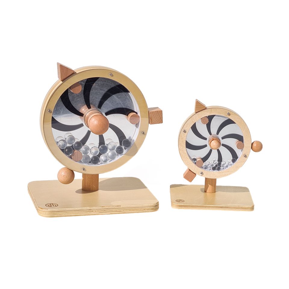 High Contrast Wooden Rain Wheel