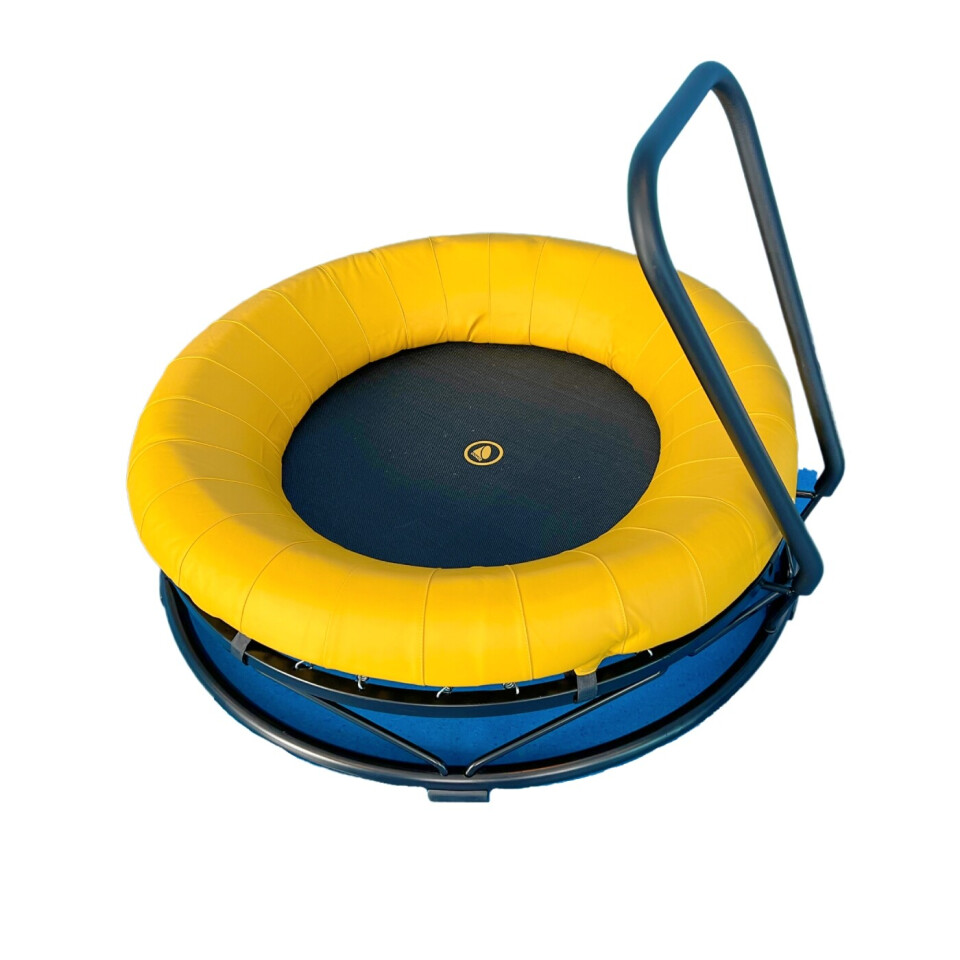 Padded Indoor Trampoline with Handlebar