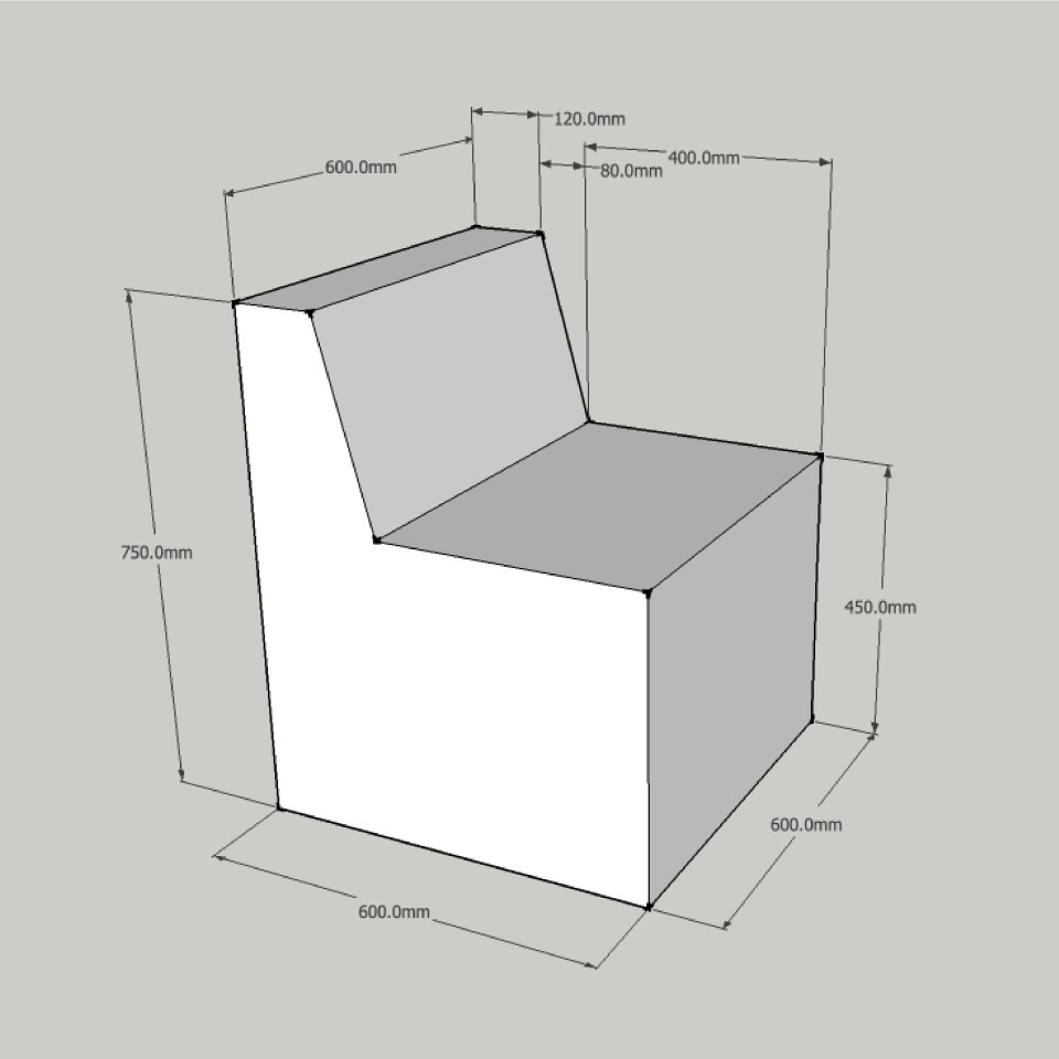 Softplay Bench Seat (per cm)
