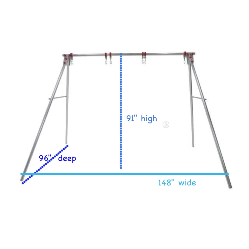 Mighty Swing Frames - Three Swings Wide