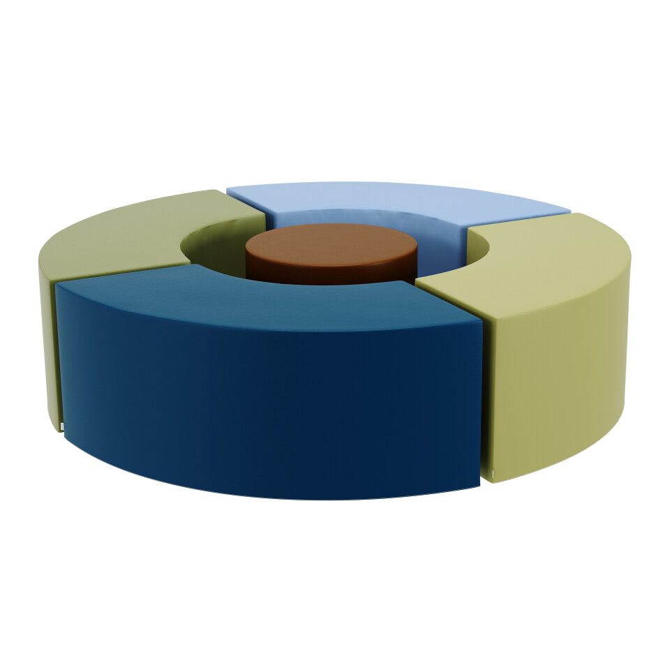 Childrens Factory 5 Piece Curve Seating 