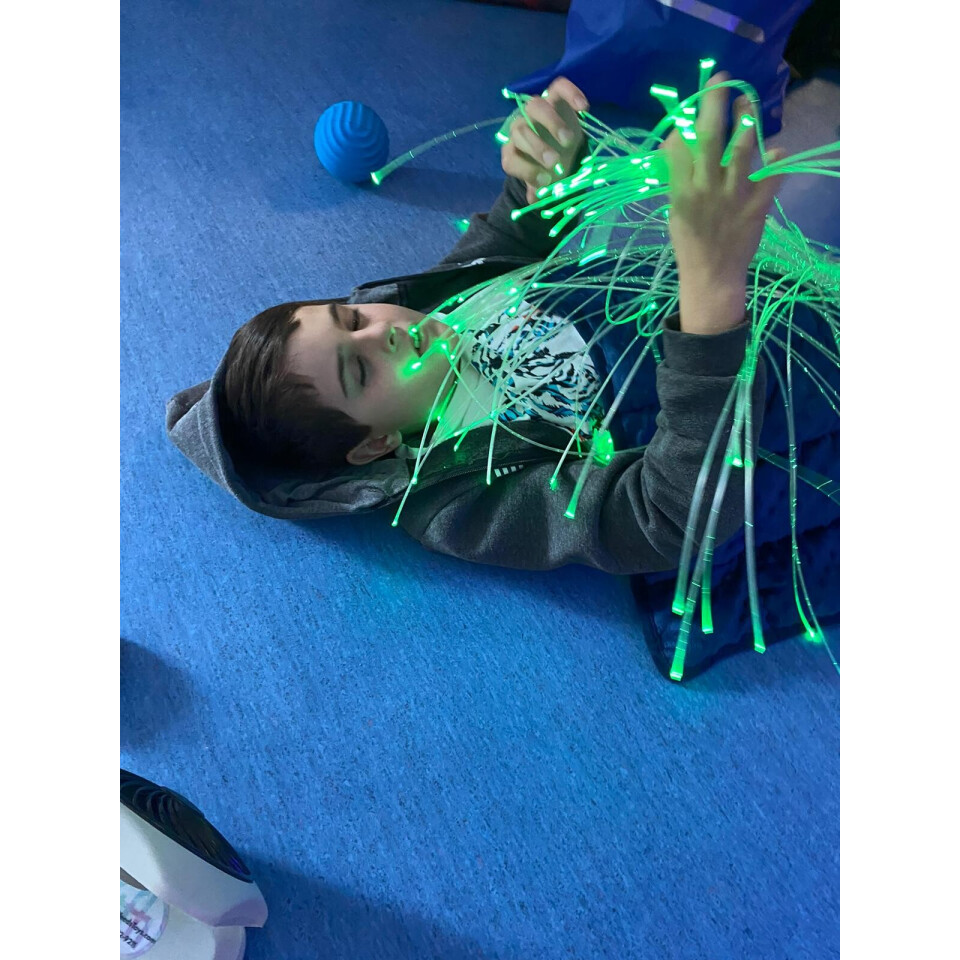 Interactive Fiber Optic Spray