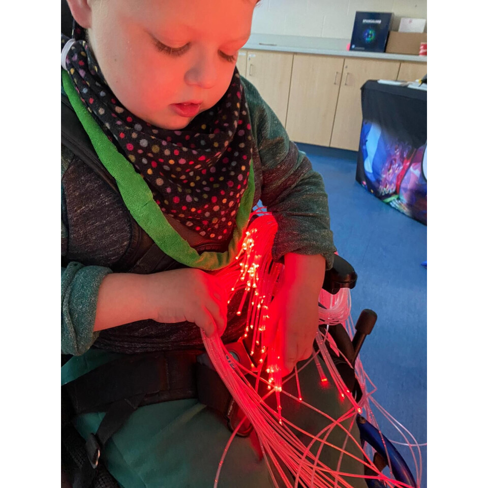 Interactive Fiber Optic Spray