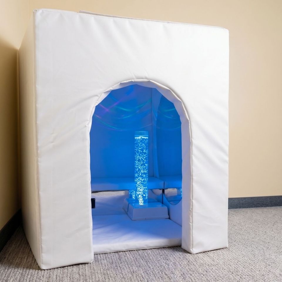 Soft & Safe Mirrored Sensory Den – Foldable Sensory Hideaway with Safe Acrylic Mirrors