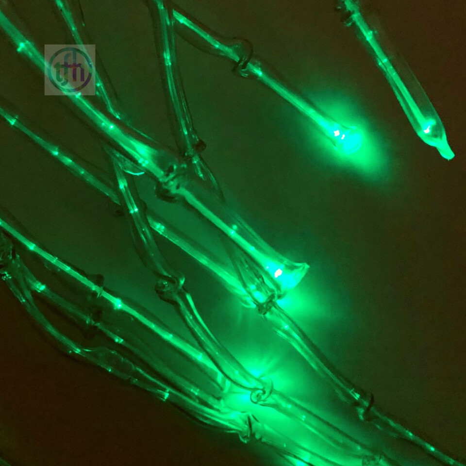 Knotted Fibre Optic Spray with Sparkle Light Source