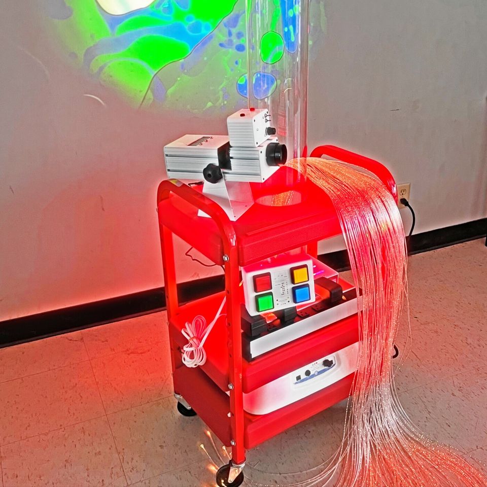 Little Red Mobile Sensory Cart - Deluxe Water