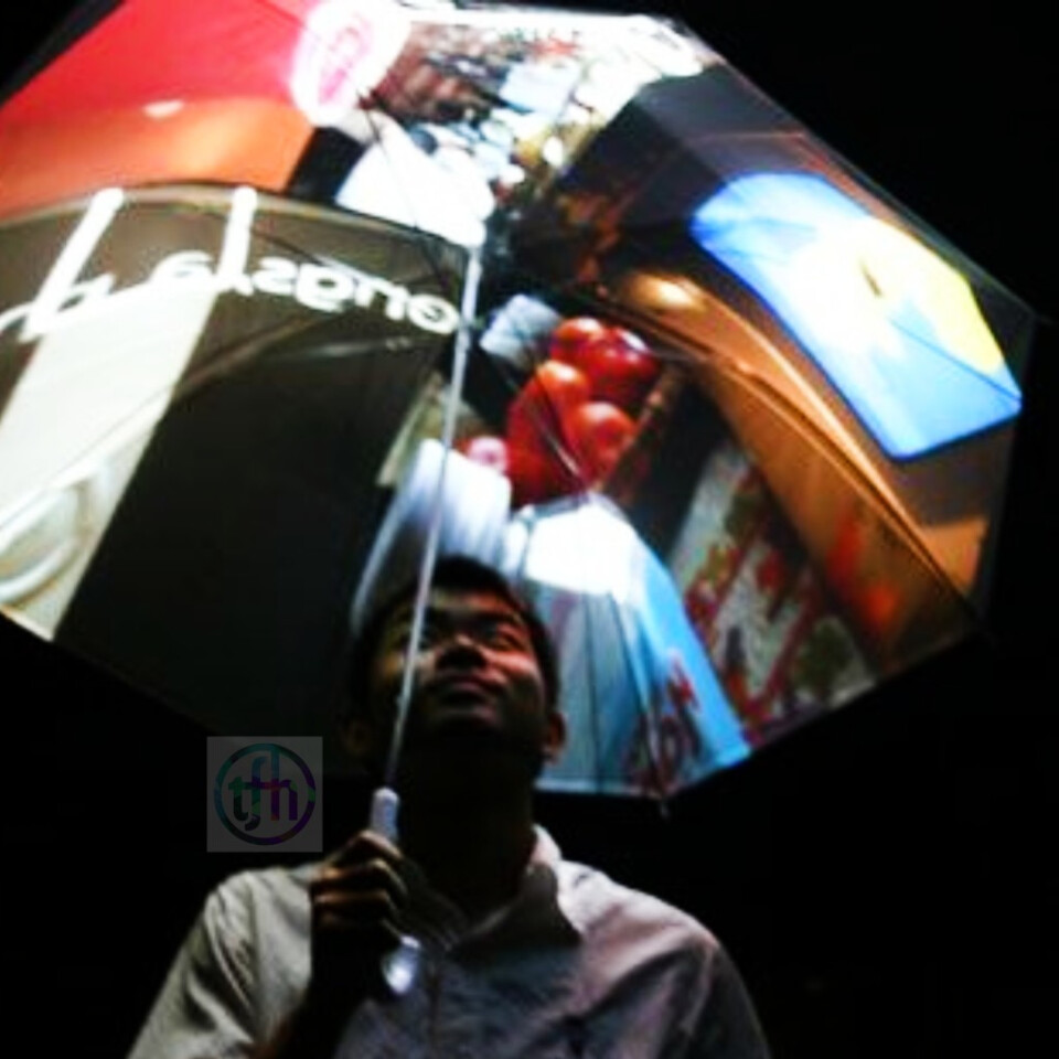 Sensory Room Projection White Umbrella