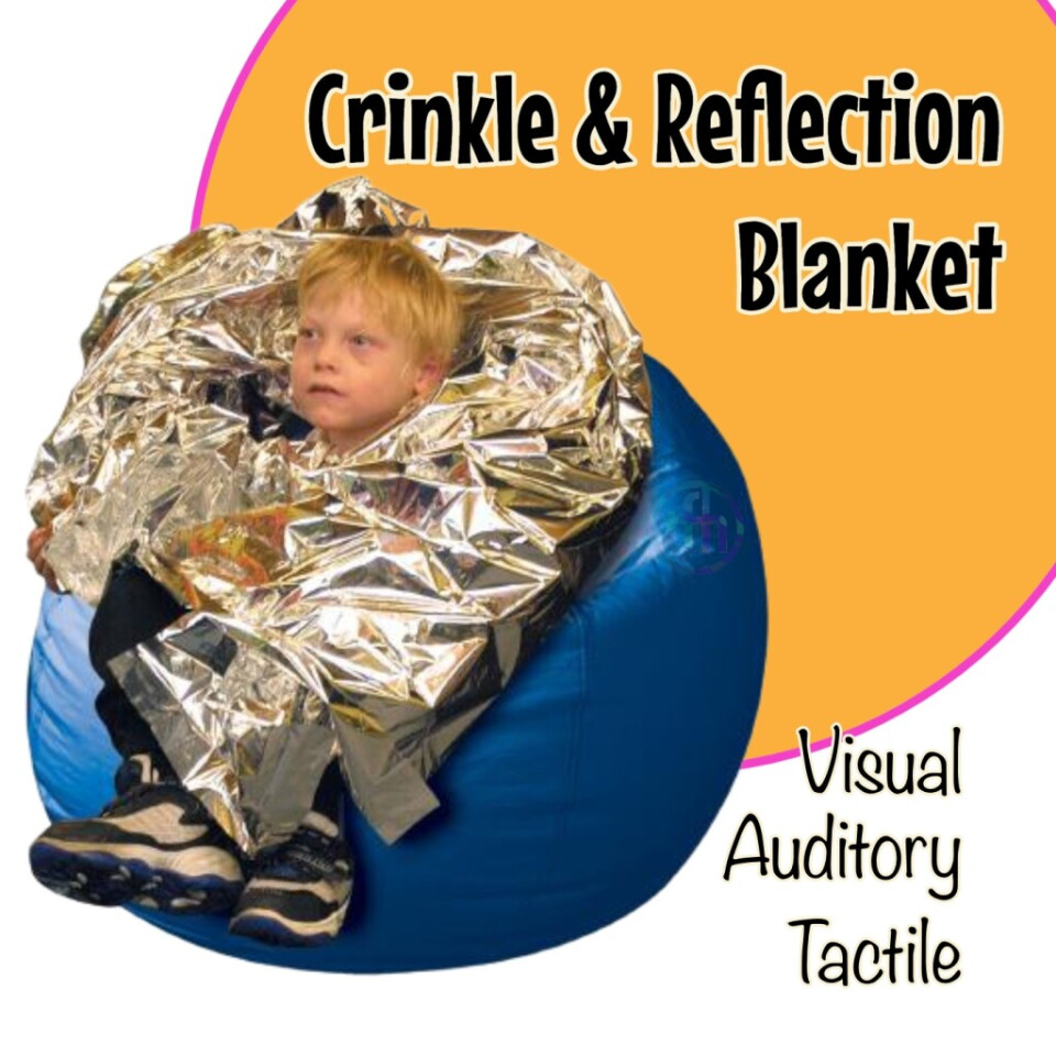 Large Crinkly Reflection Mirror Blanket