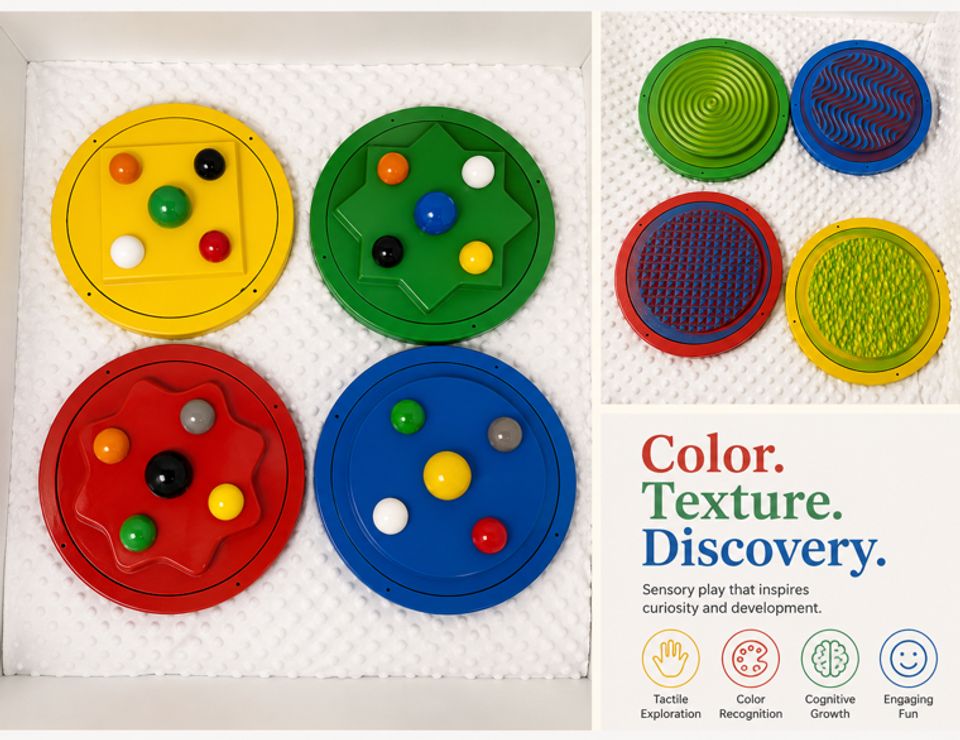 Tactile Wall Spinner - Set of 4