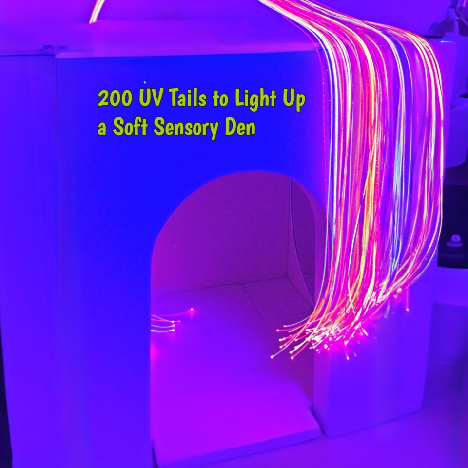 Ultra Violet Fibre Optic, 200 tails