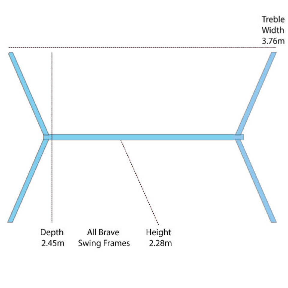 Treble Teen Swing Set