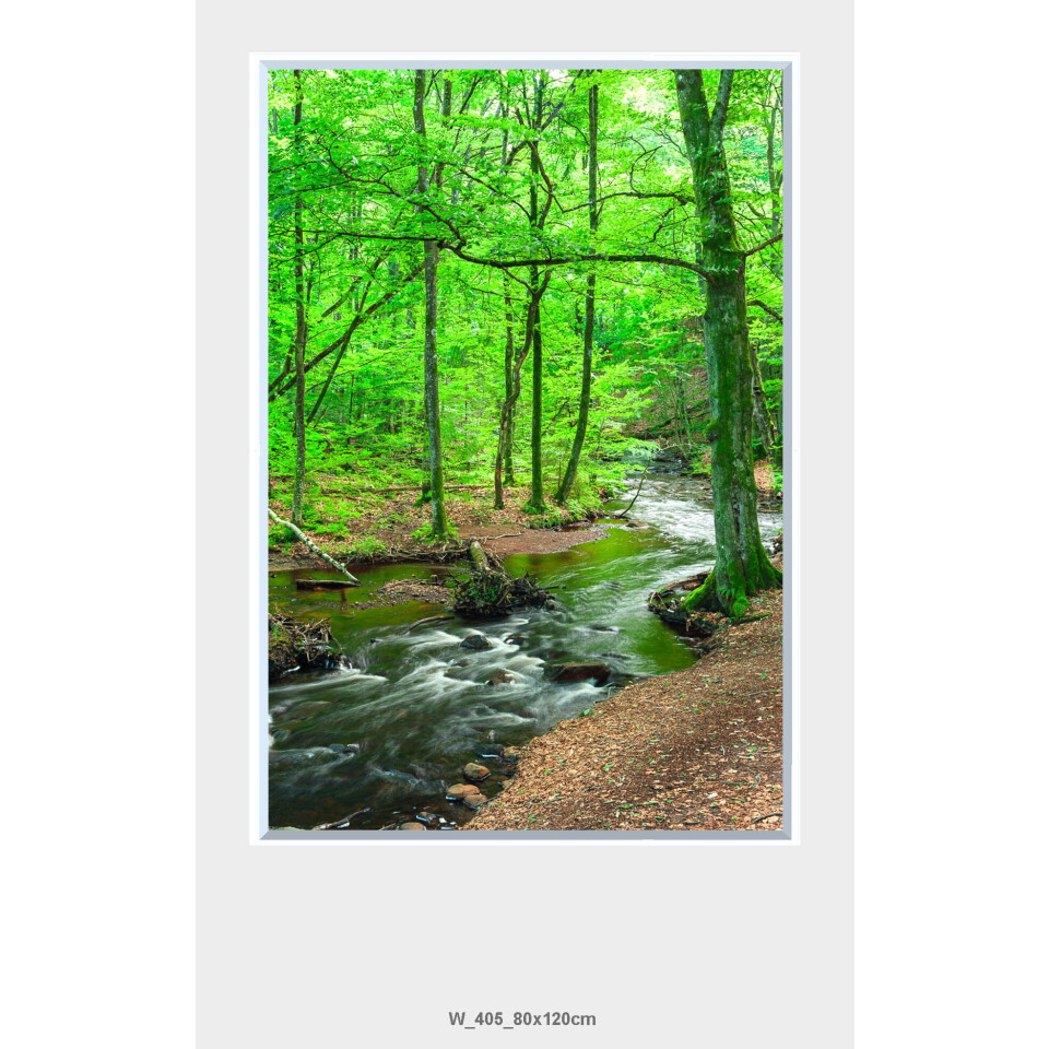 Väggfönster Natur LED 120x80cm