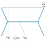 Treble Teen Swing Set