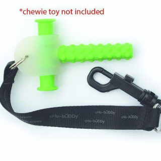 Chewy Tether with Clip Black