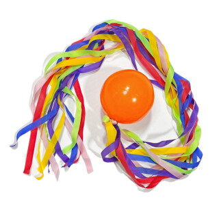Rainbow Ribbon Comet Ball 