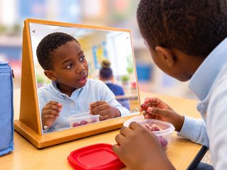 Table Top Slanted Mirror