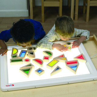 Hardwood Rainbow Blocks - Set of 24