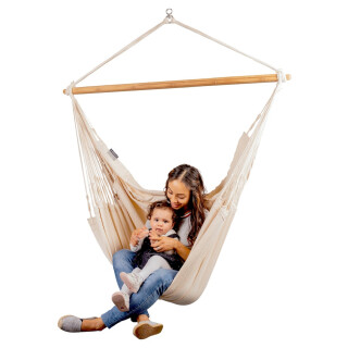 Habana Latte Organic Cotton Hammock Chair  