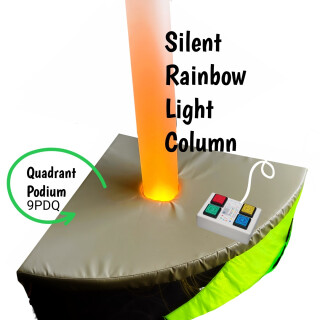 Silent Rainbow Frosted Tube, Interactive - 80" tall