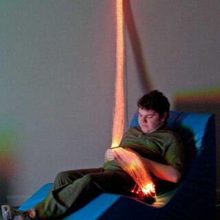 Fiber Optic Wall Sconce with Tails