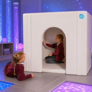 Soft & Safe Mirrored Sensory Den – Foldable Sensory Hideaway with Safe Acrylic Mirrors