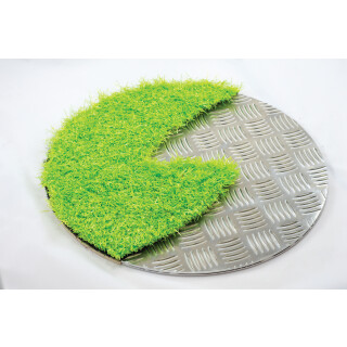 Tactile Ssircles: Silver and Green 