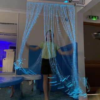 Wall Mounted FO Curtain