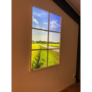 Väggfönster Natur LED 120x80cm