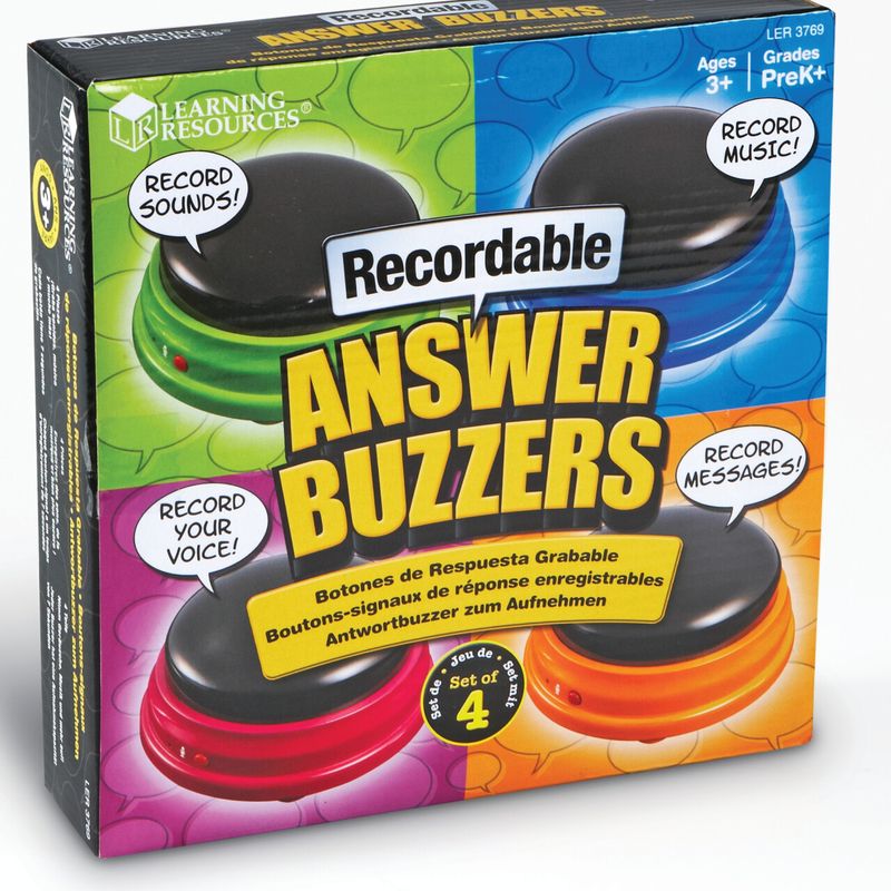 Recordable Answer Buzzers - Set of 4