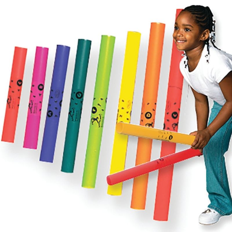 Wak-a-Tubes - Diatonic Set of Eight Large Playable Tubes