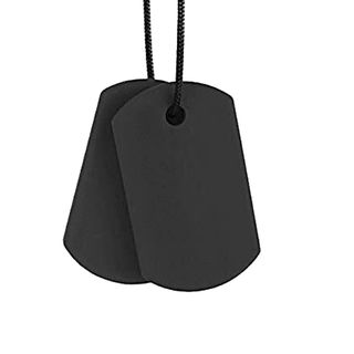 Chew Dog Tag Black XT