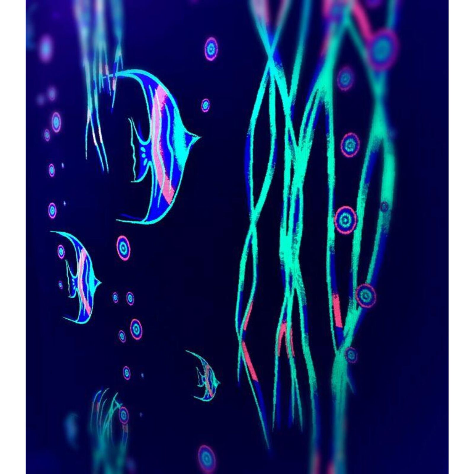 Glow Fish Aquarium Carpet