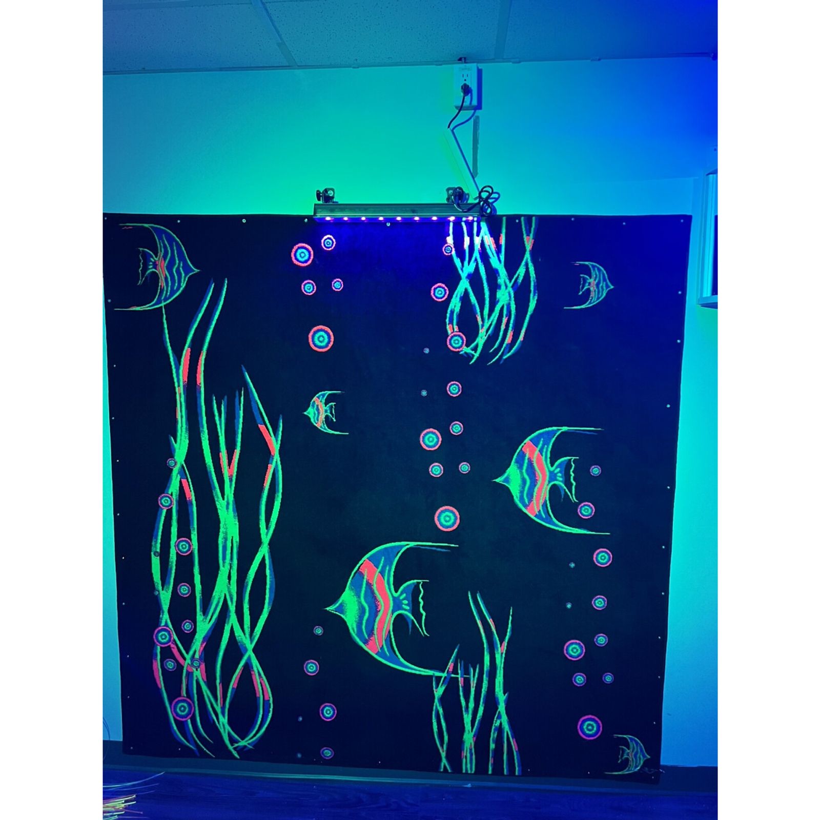 Glow Fish Aquarium Carpet