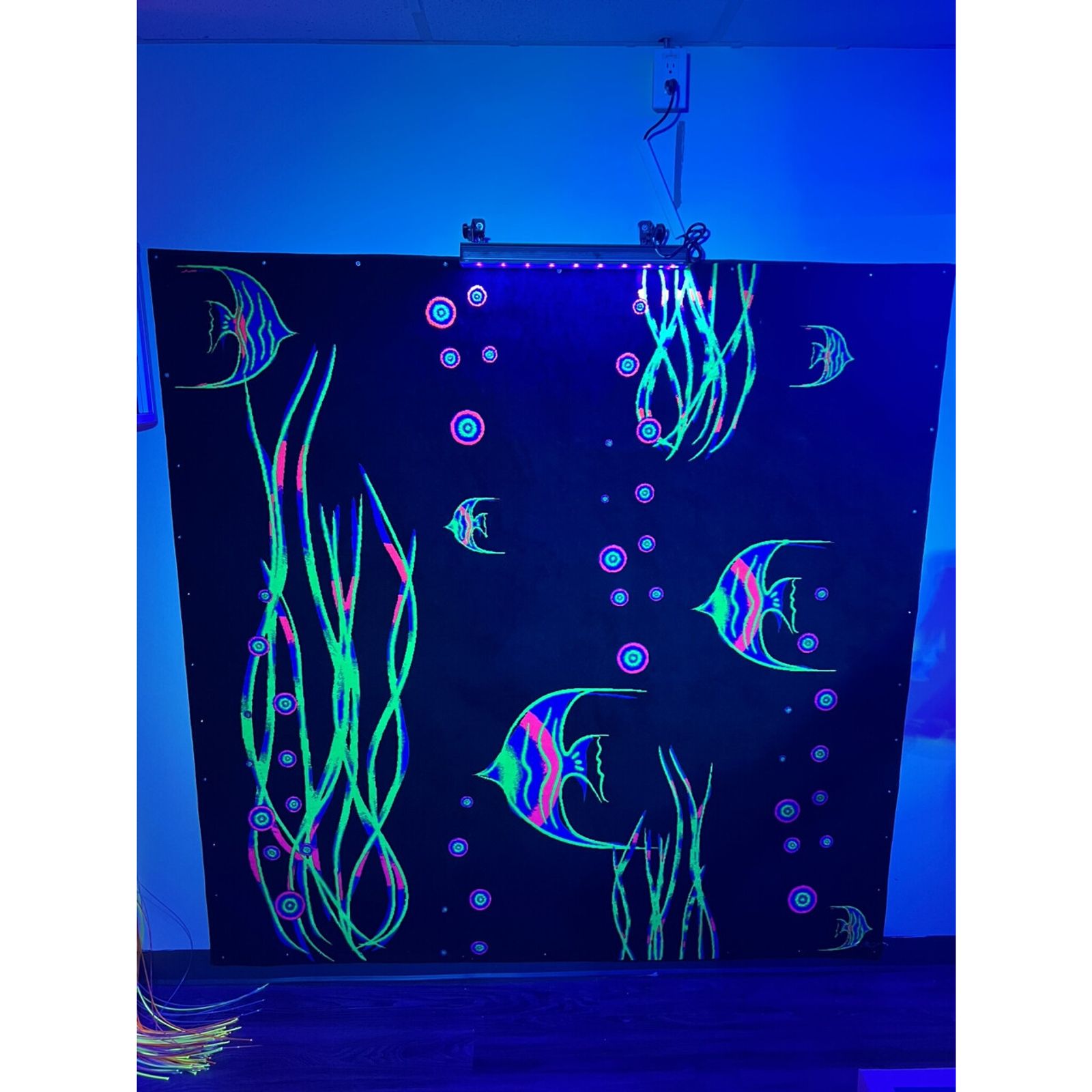 Glow Fish Aquarium Carpet