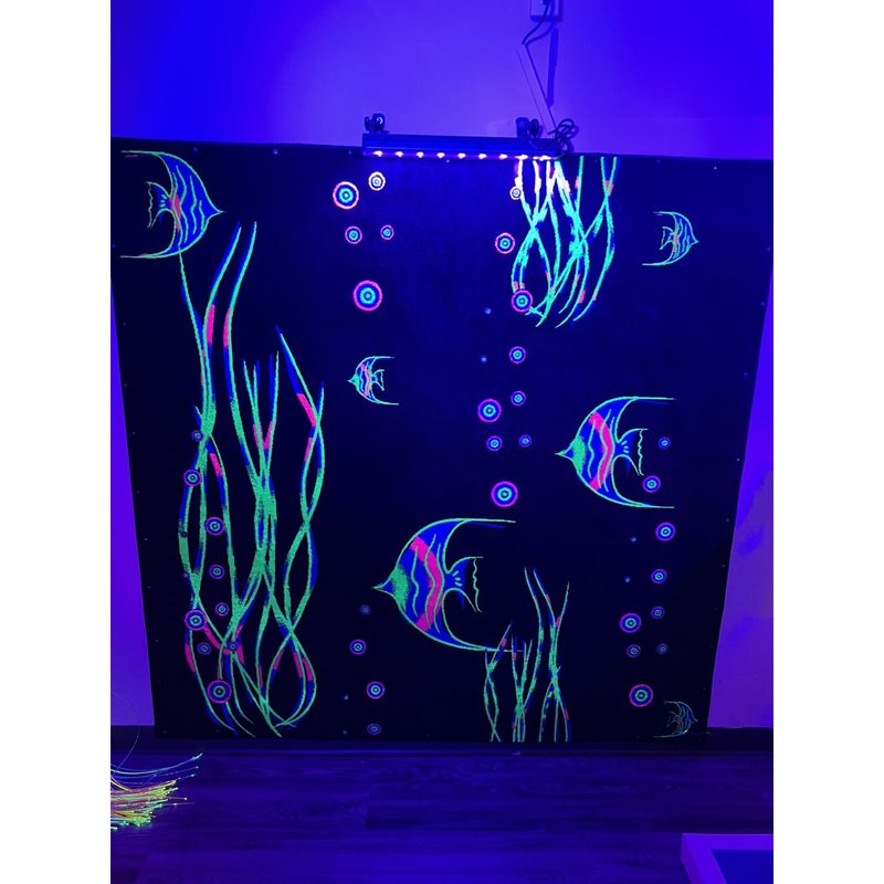 Glow Fish Aquarium Carpet
