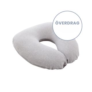 Extra överdrag - Liten positionskudde - Randig Grå