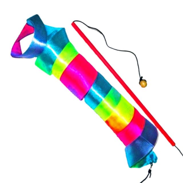 Rainbow Ribbon Comet Ball 