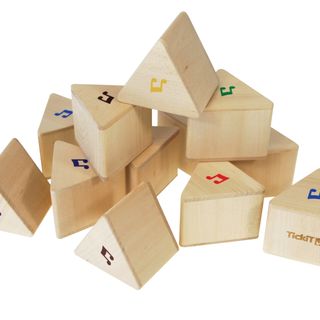 Tri-me Sounds - 6 Hardwood Shapes - Colour/Sound Matching