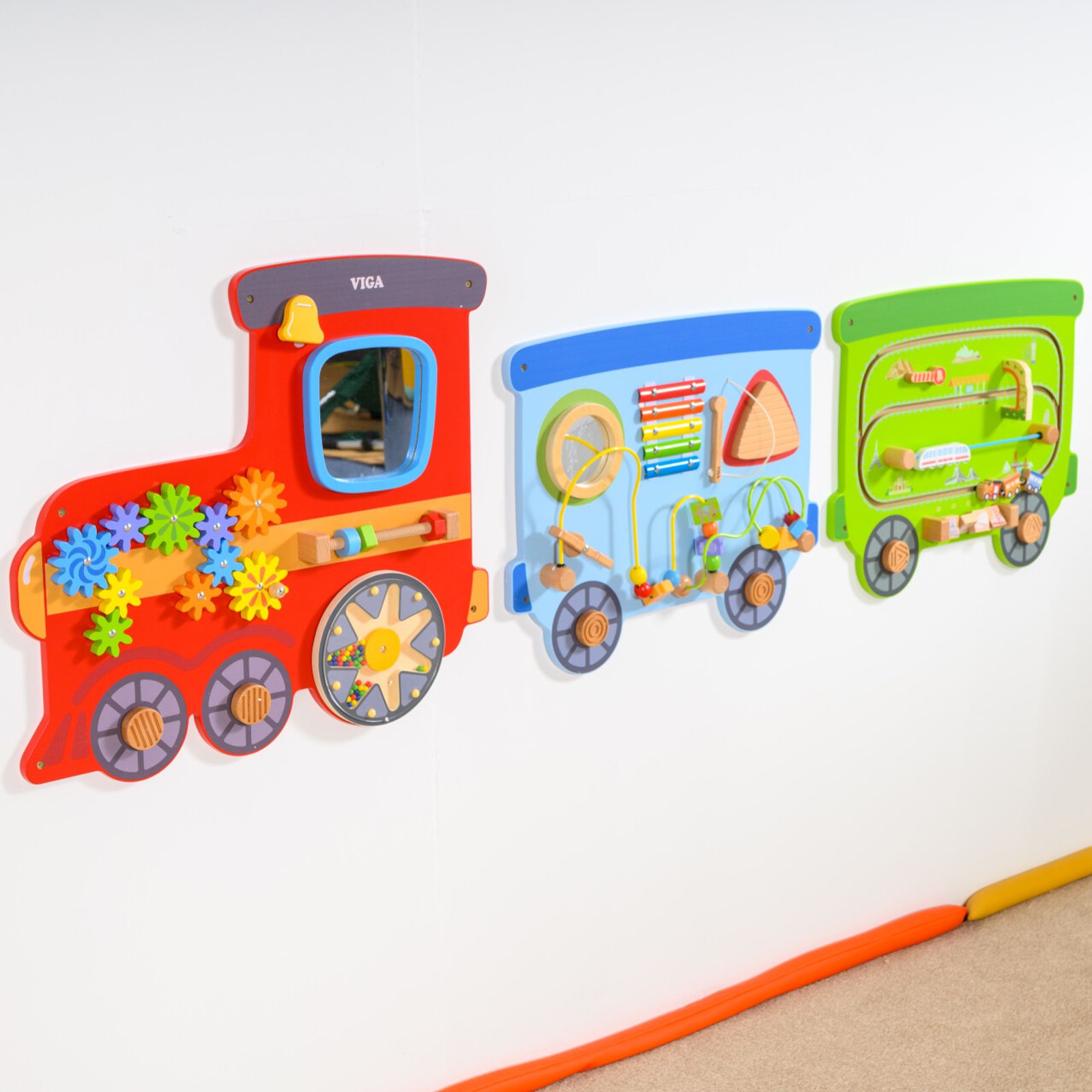 Tactile Train Activity Wall Panel