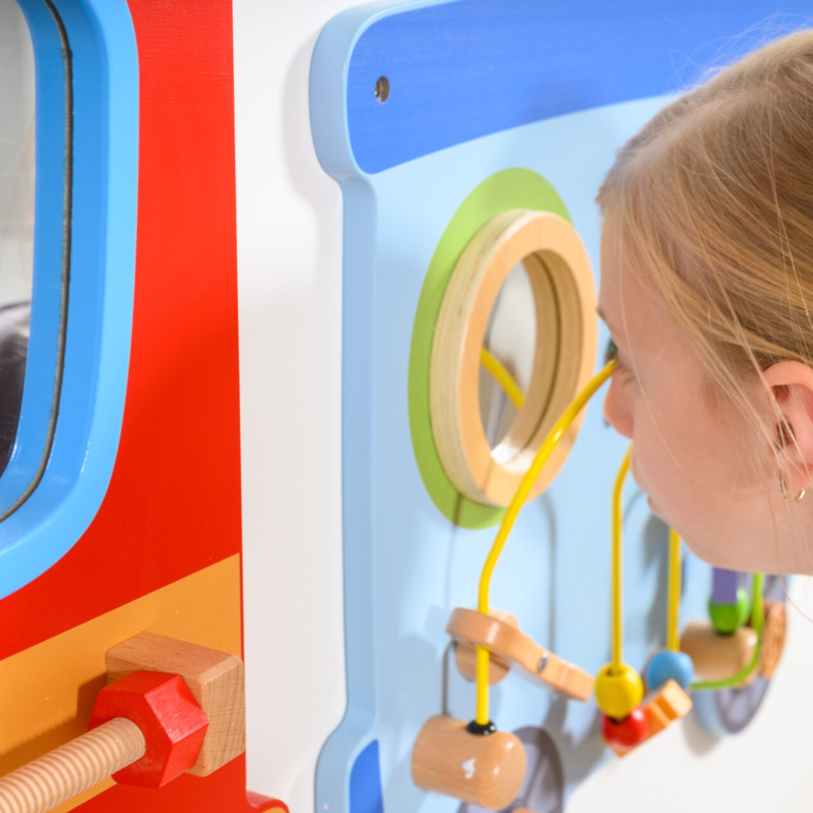 Tactile Train Activity Wall Panel