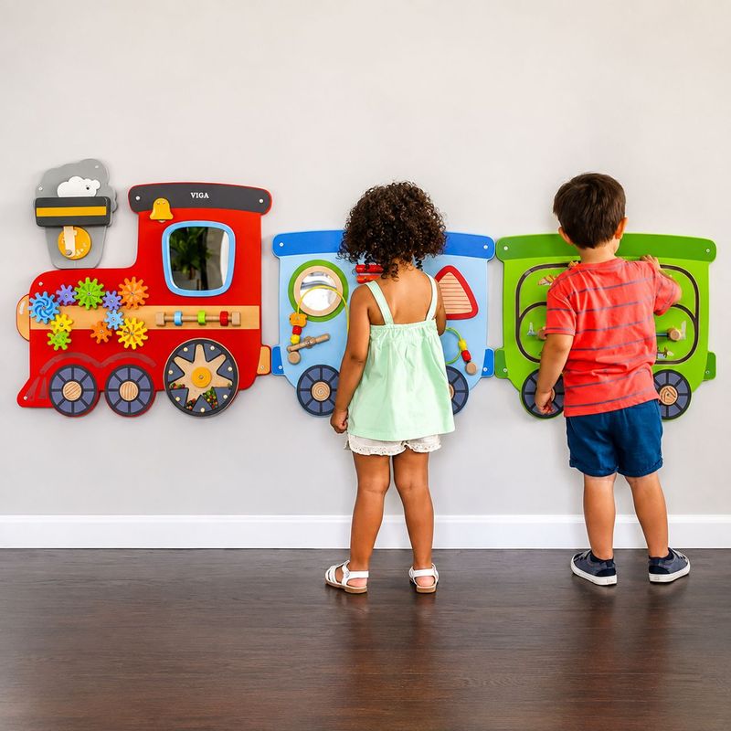 Train Interactive Sensory Wall & Activity Busy Board
