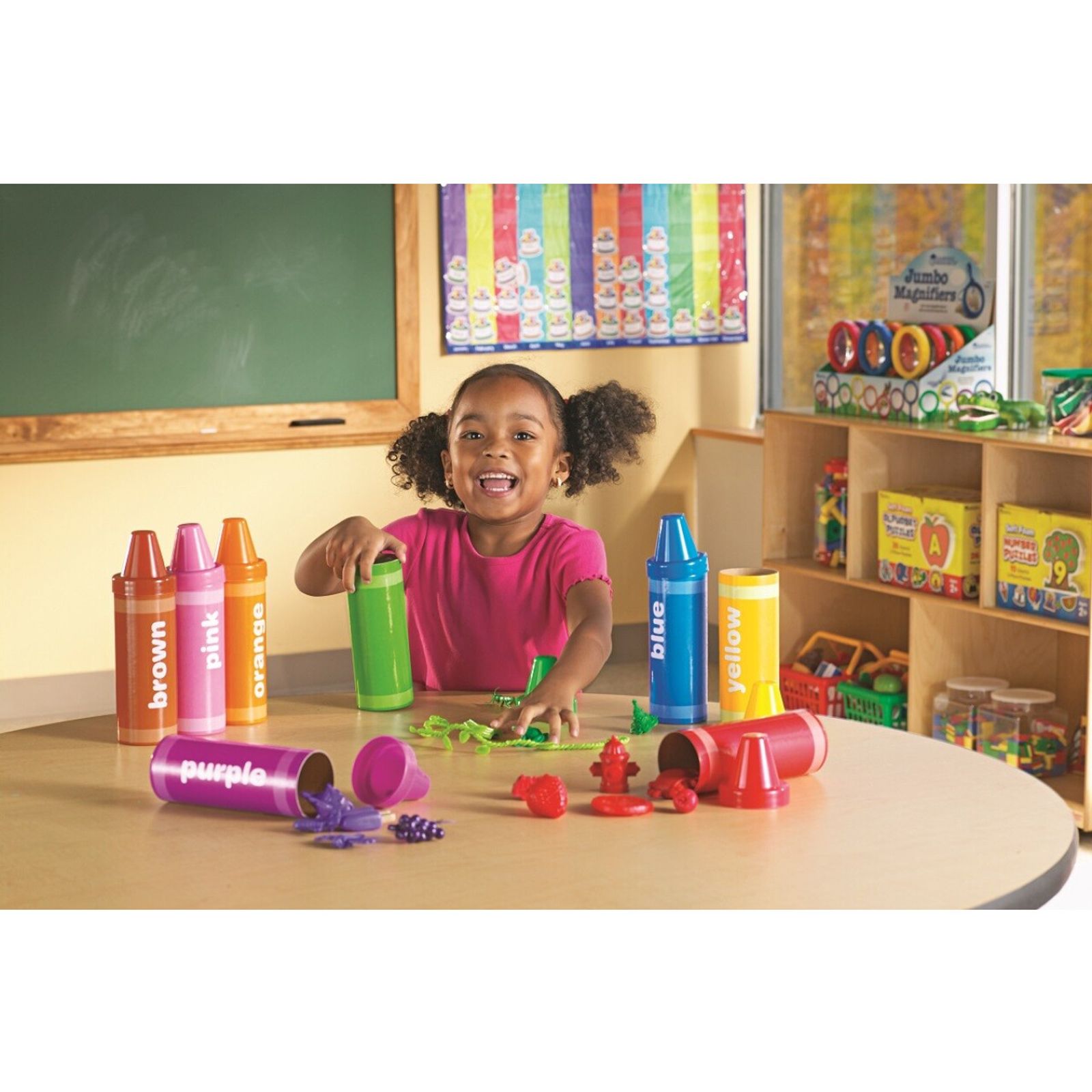 Rainbow Sorting Crayons  - LIMITED SUPPLY