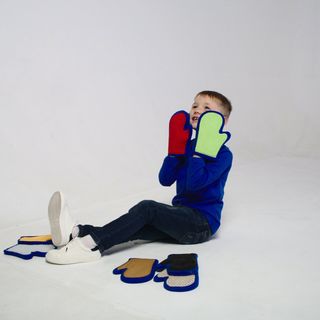 Set of 8 Unique Tactile Mitts